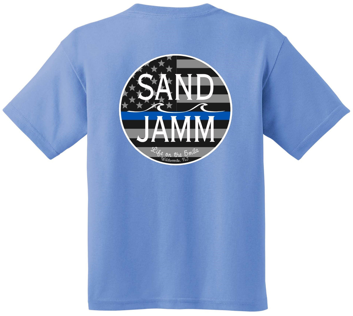 SJ KIDS TEE - BLUE LINE/BLUE – Sand Jamm SJ KIDS TEE - BLUE LINE/BLUE – Sand Jamm