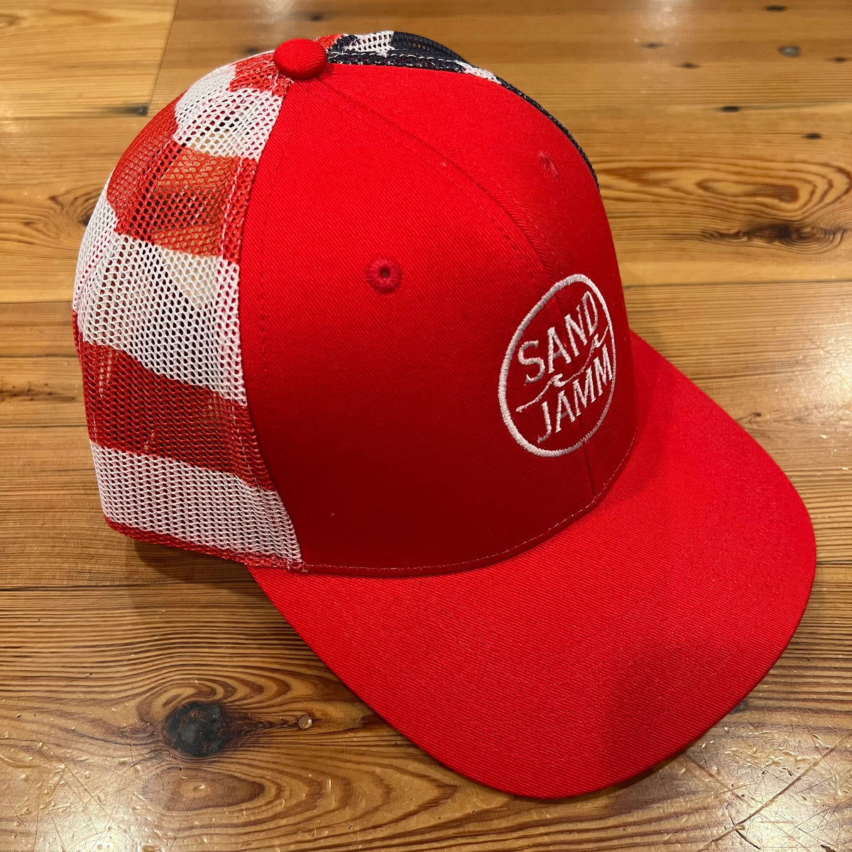 Red/USA Hat - – Trucker Sand Jamm Classic
