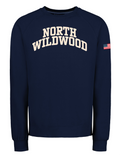 NW APPLIQUE - CREW - VINT.BLUE