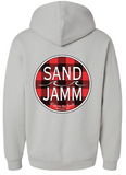 SJ PLAID HOODIE-SMOKE