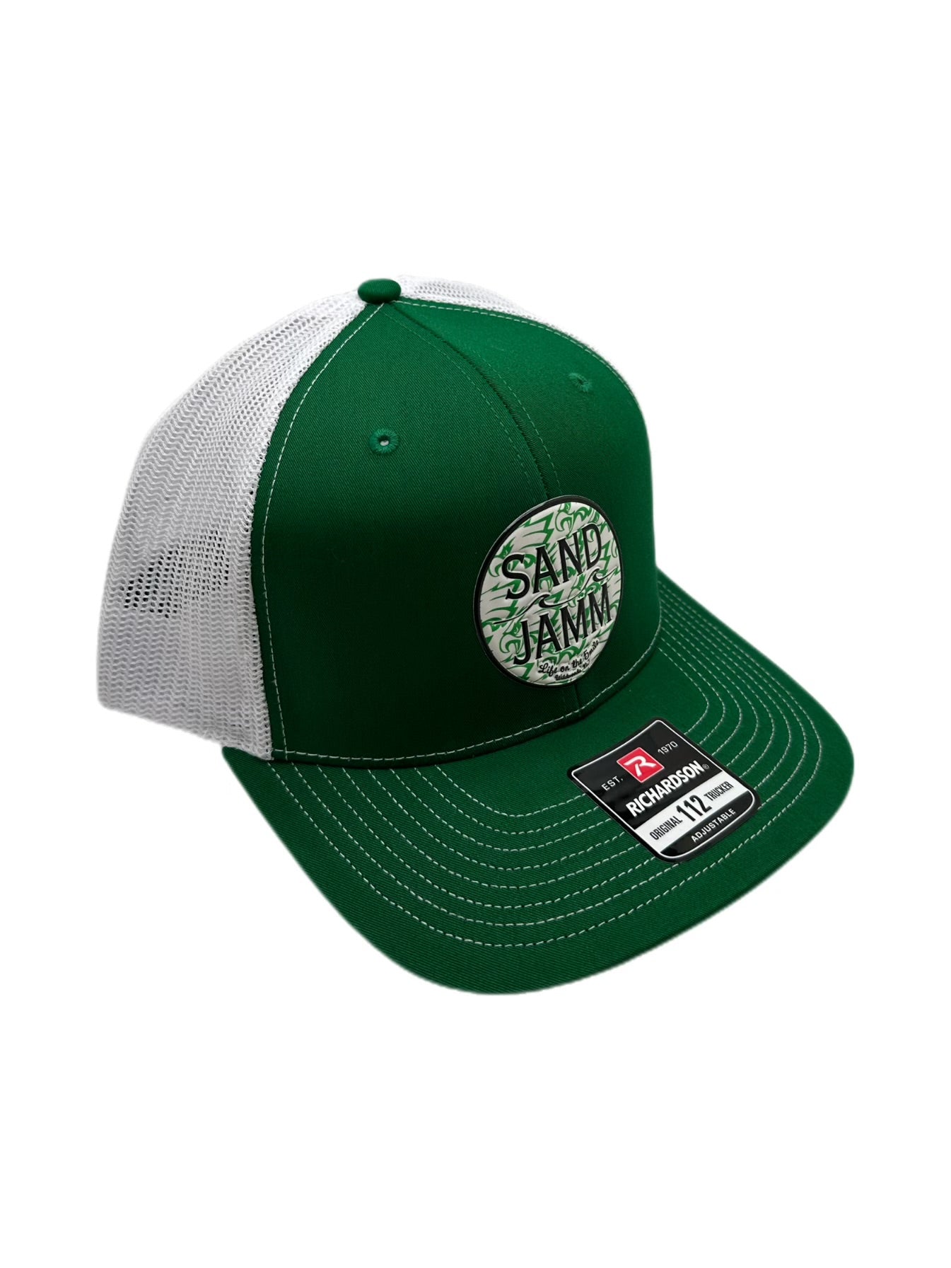 SJ EAG HAT - GRN/WHT