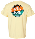 TEAL WAVES TEE - BANANA