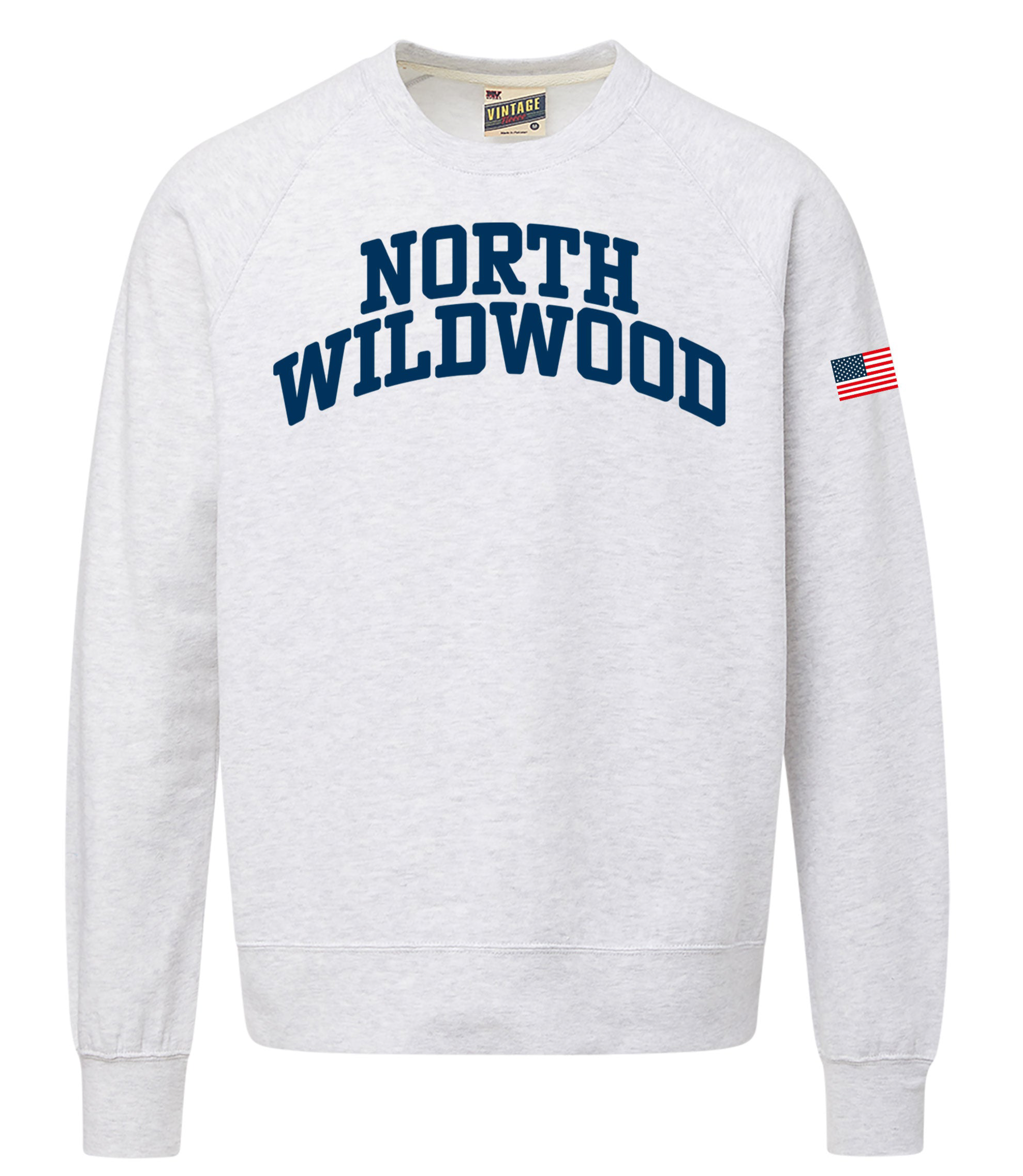 NW APPLIQUE - CREW - ASH GREY
