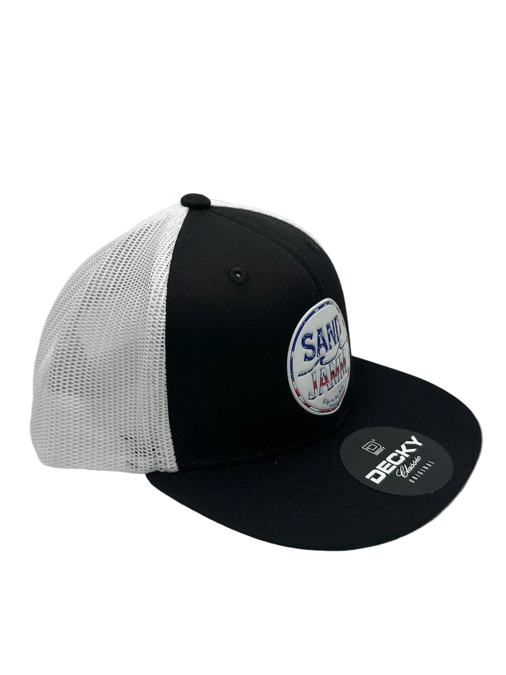 KIDS HAT-USA BLK/WHT