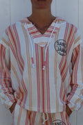 SJ BEACH HOODIE - CORAL