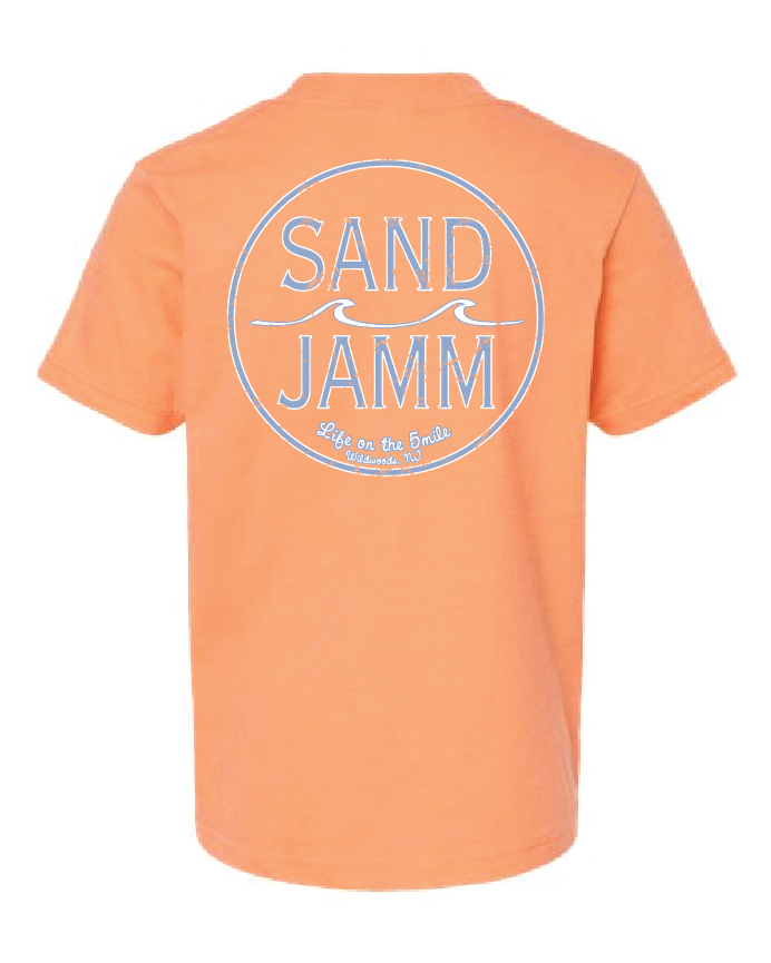 KIDS COASTAL BLUE - HTR. CANTALOUPE