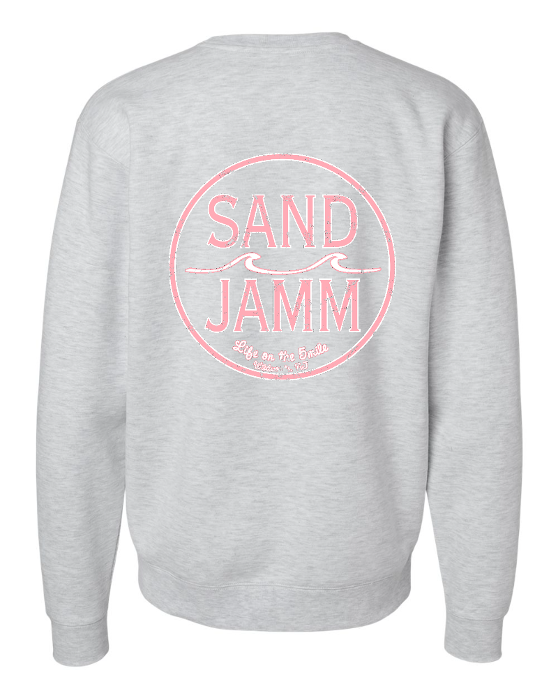 COASTAL PINK CREW - ASH HTR