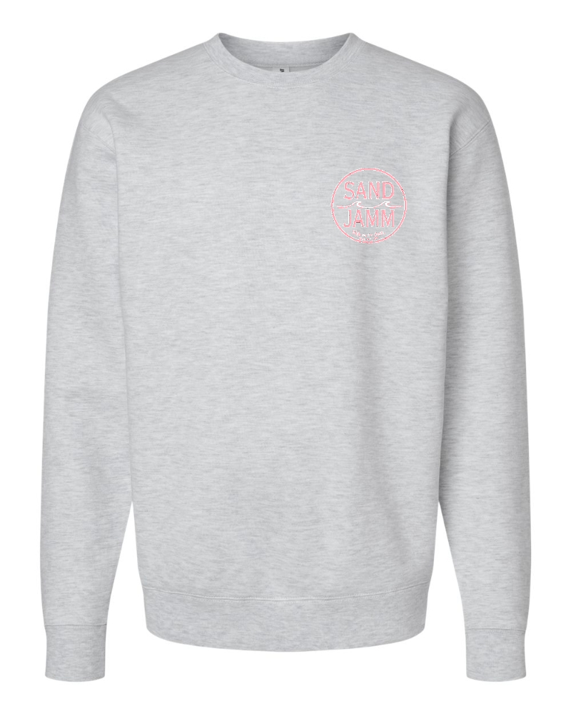 COASTAL PINK CREW - ASH HTR