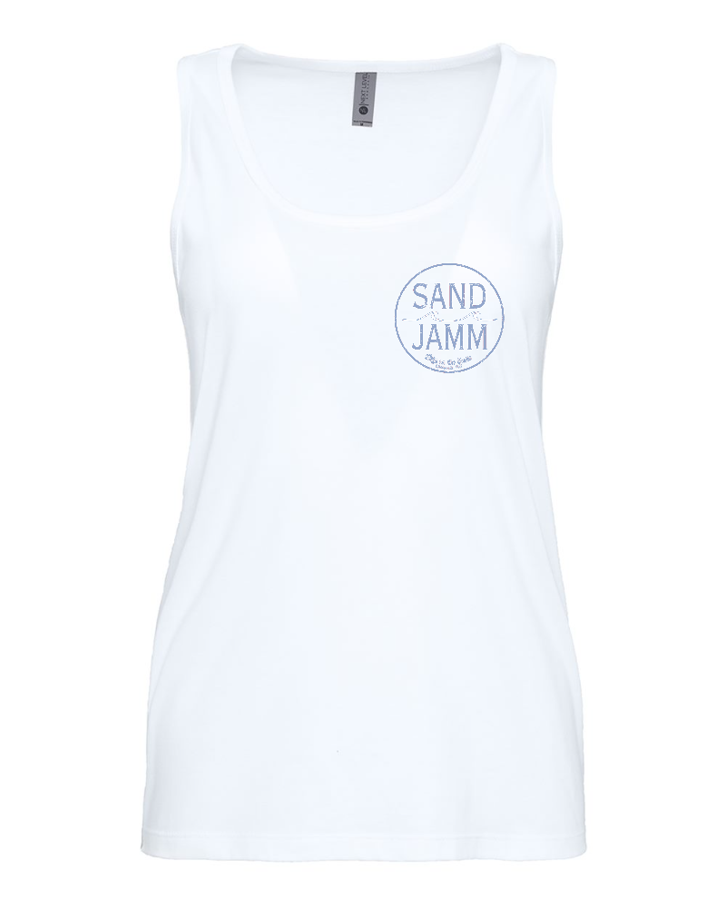 COASTAL BLUE/TANK - WHITE