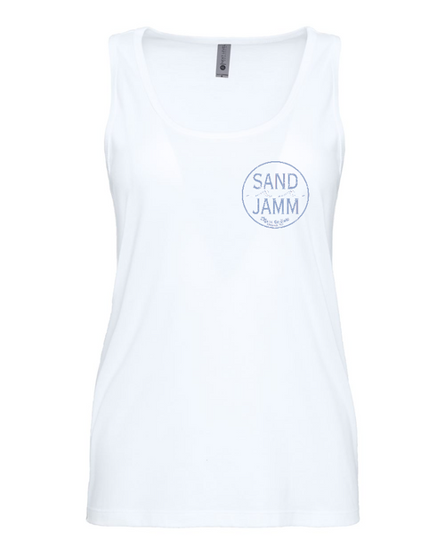 COASTAL BLUE/TANK - WHITE