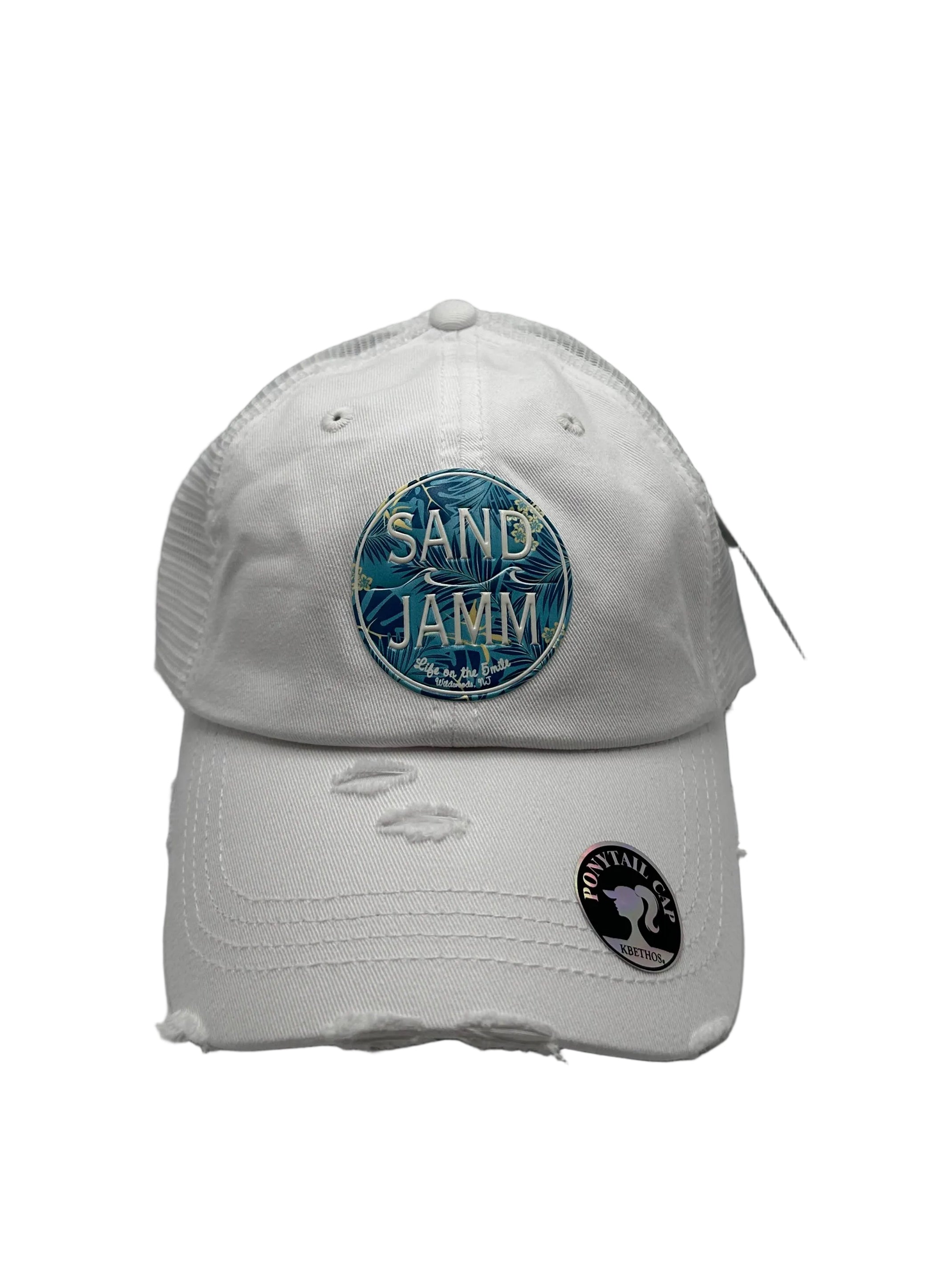 PONY-MESH COASTAL PALM WHT