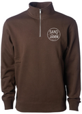 SJ 1/4 ZIP - BROWN