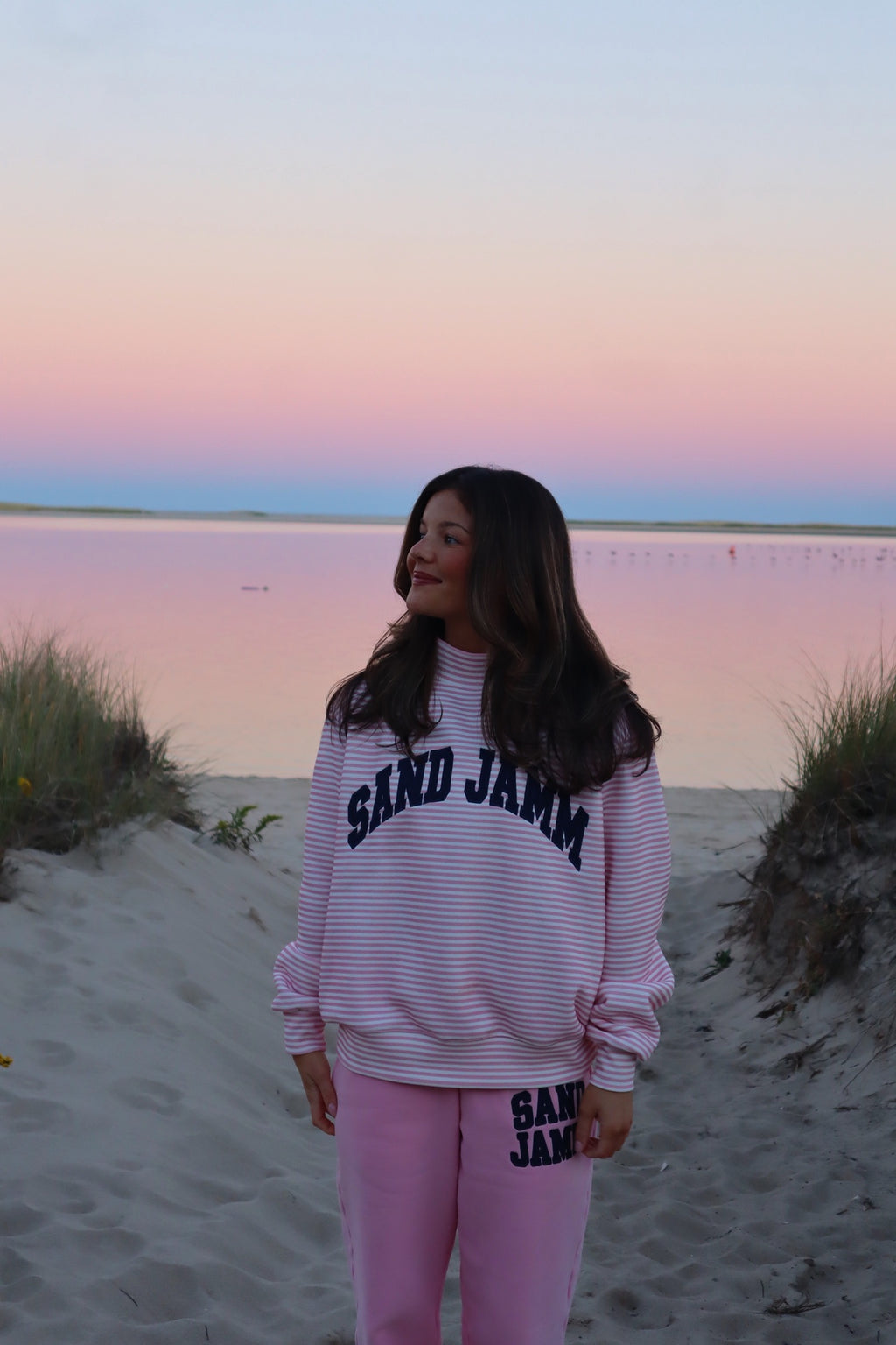 THE PINK SAND MOCK NECK
