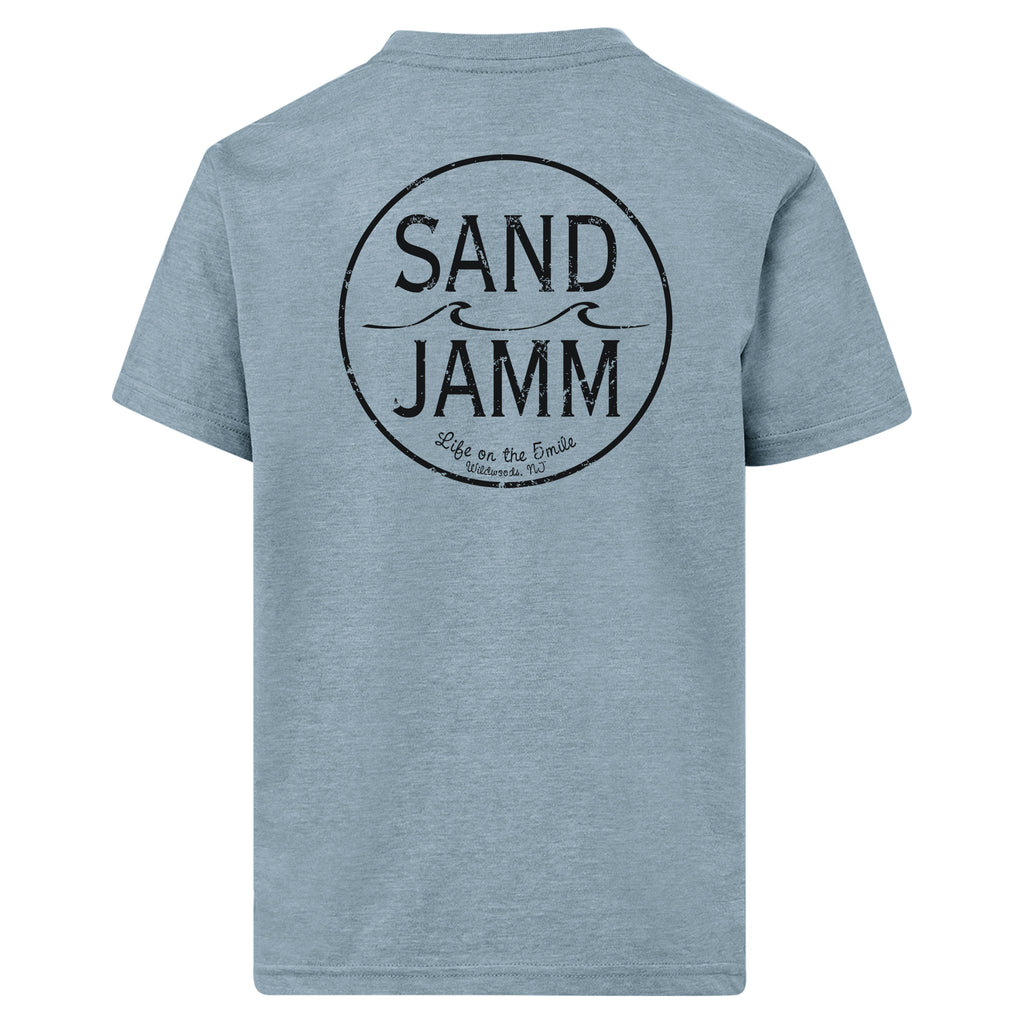 KIDS BUDDY TEE-DENIM HTR.
