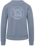 LADIES COASTAL CREW - OXFORD BLUE