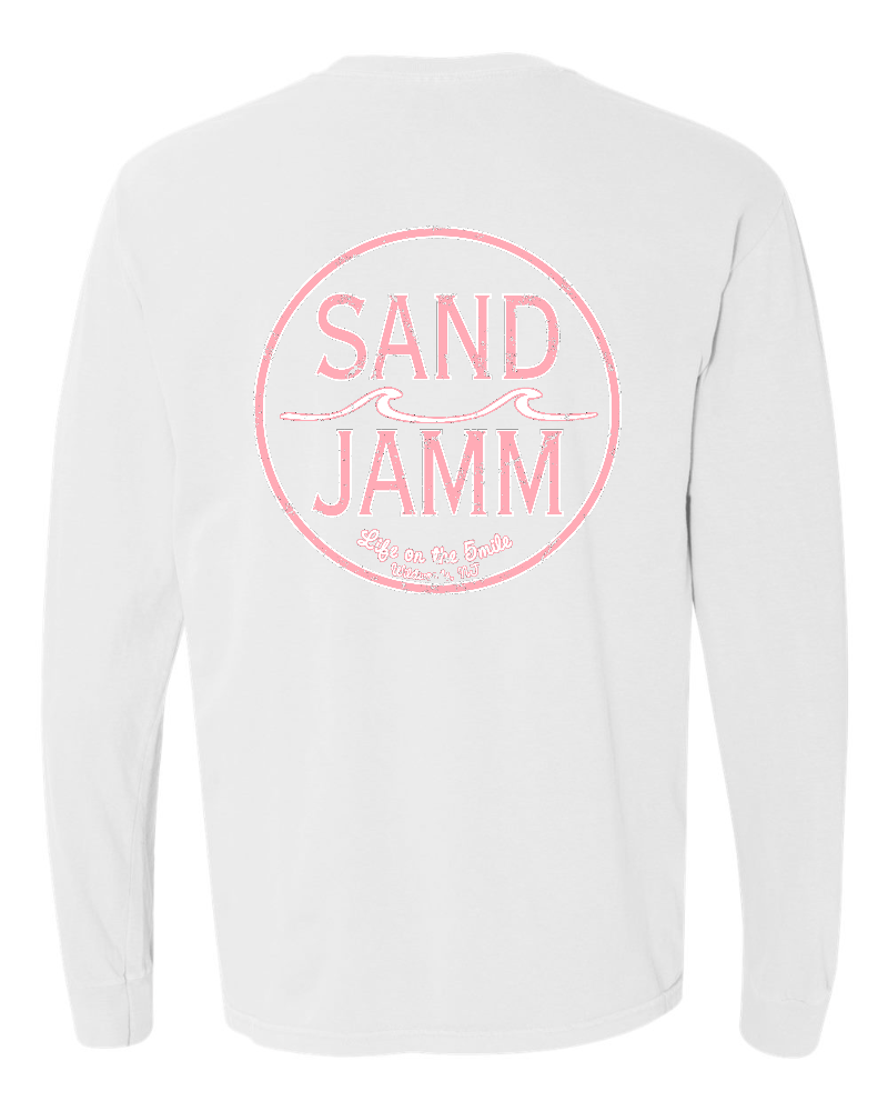 COASTAL PINK LS - WHT