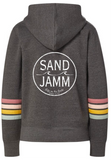 SJ STRIPE ZIP - CHARCOAL