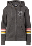 SJ STRIPE ZIP - CHARCOAL