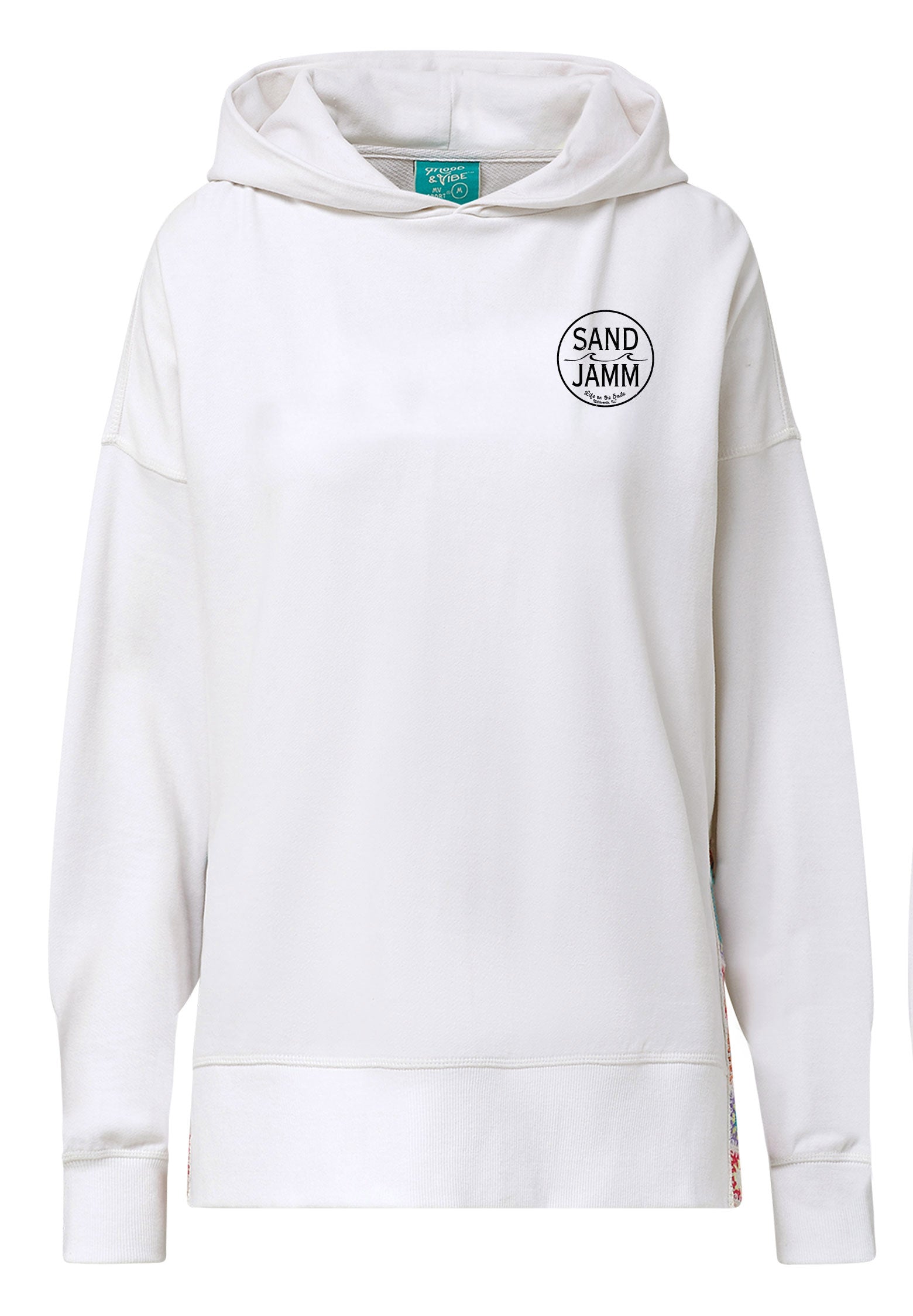 LADIES MOTIF HOOD - WHT