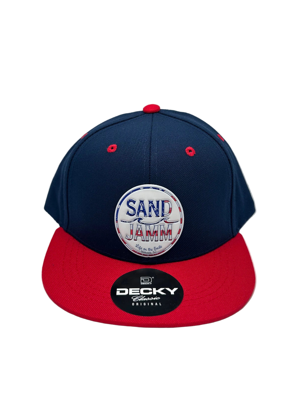 KIDS HAT-USA NVY/RED