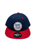 KIDS HAT-USA NVY/RED