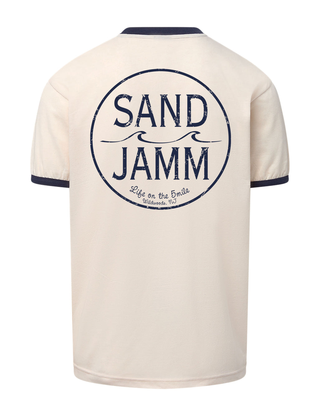 SJ RINGER TEE - VINT.WHT