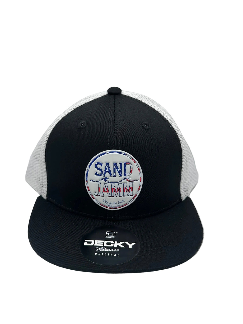 KIDS HAT-USA BLK/WHT