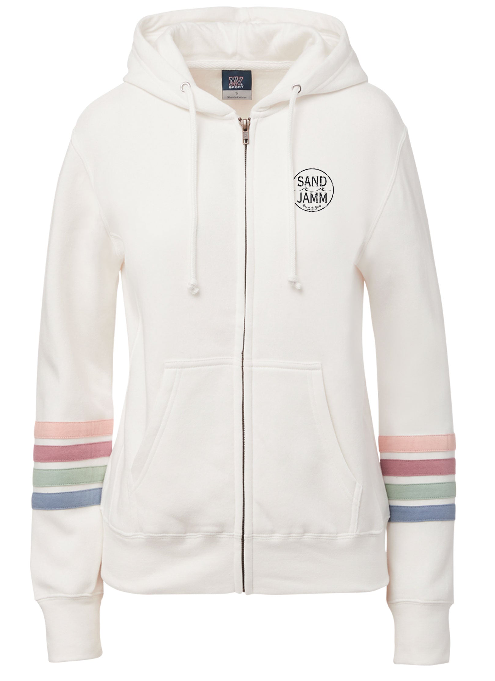 SJ STRIPE ZIP - IVORY