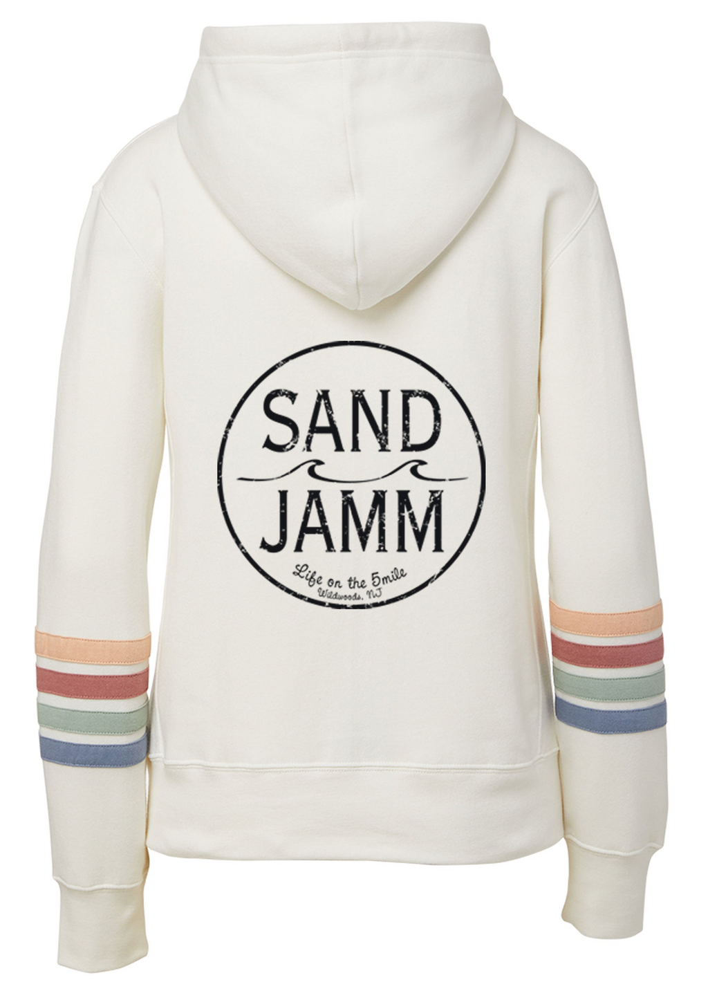 SJ STRIPE ZIP - IVORY