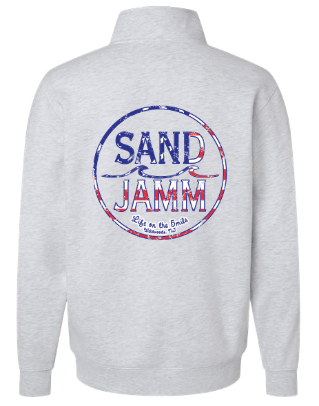USA 1/4ZIP- ASH HTR