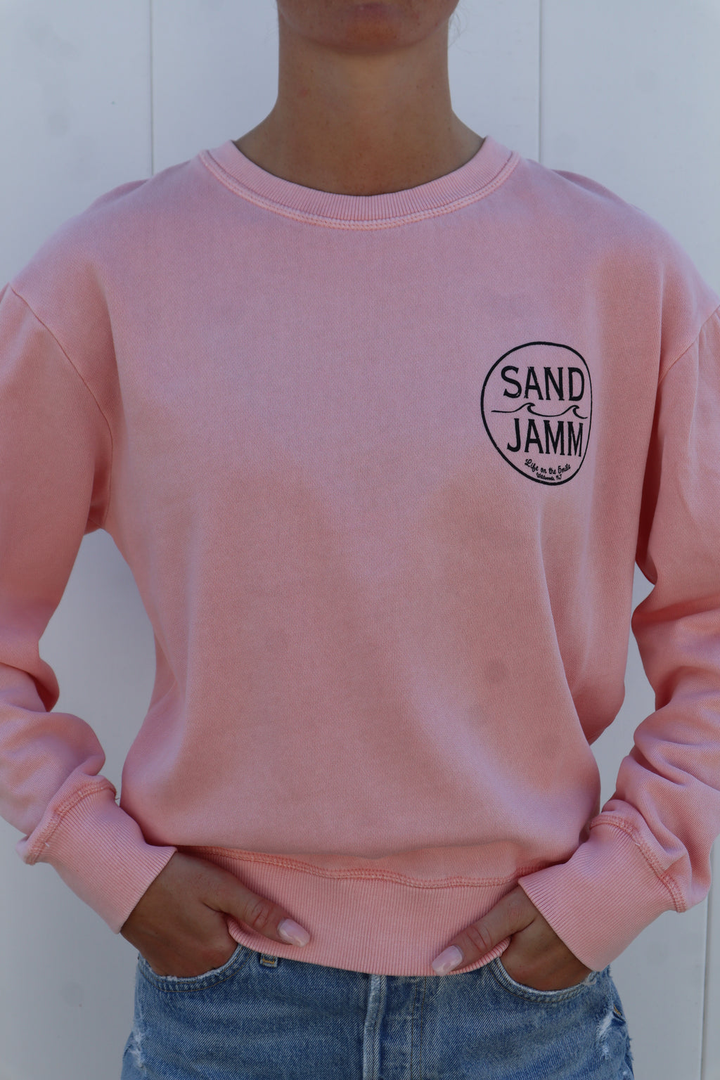 SJ LADIES CREW - BLUSH
