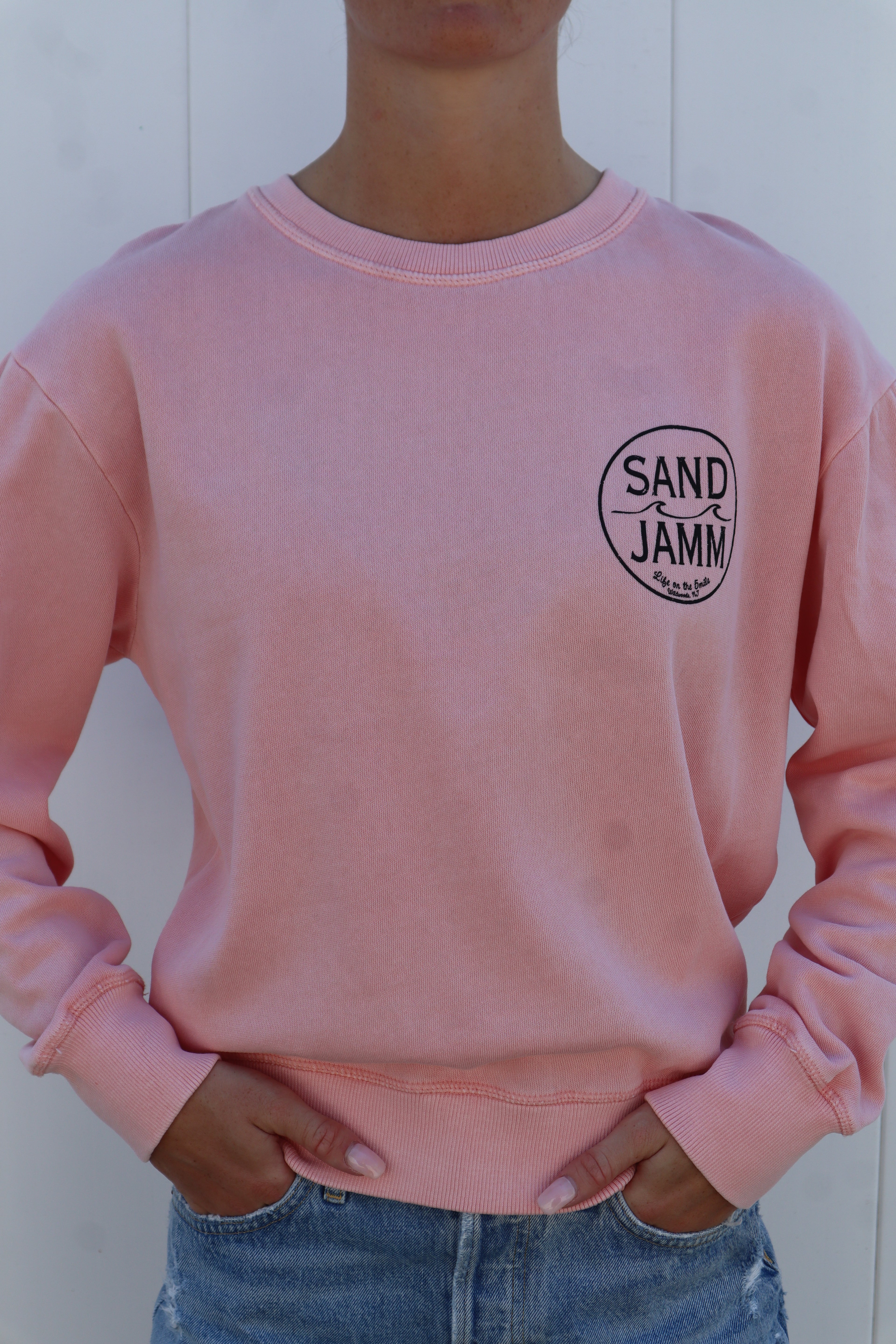 SJ LADIES CREW - BLUSH