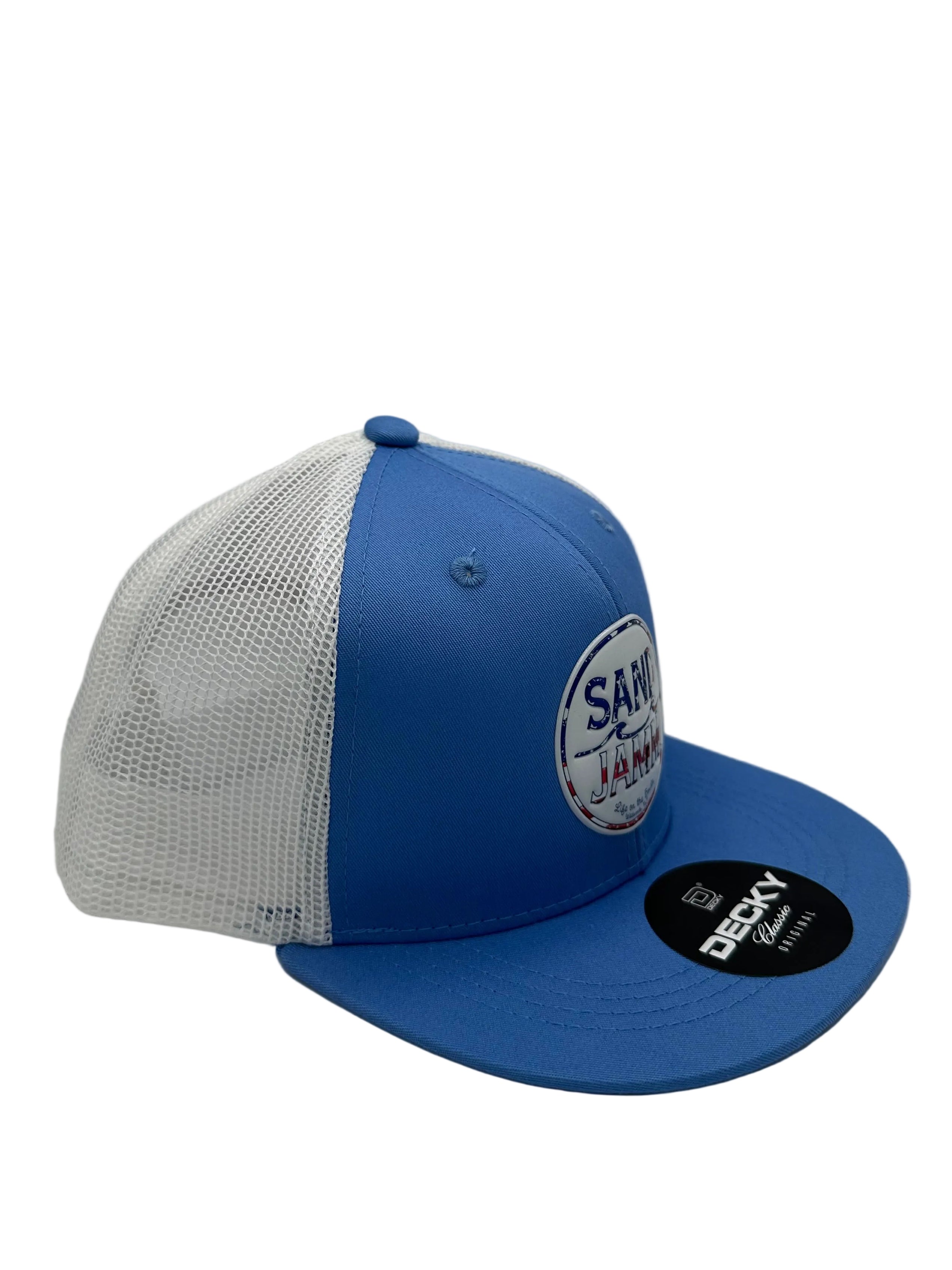 KIDS HAT-USA SKY/WHT