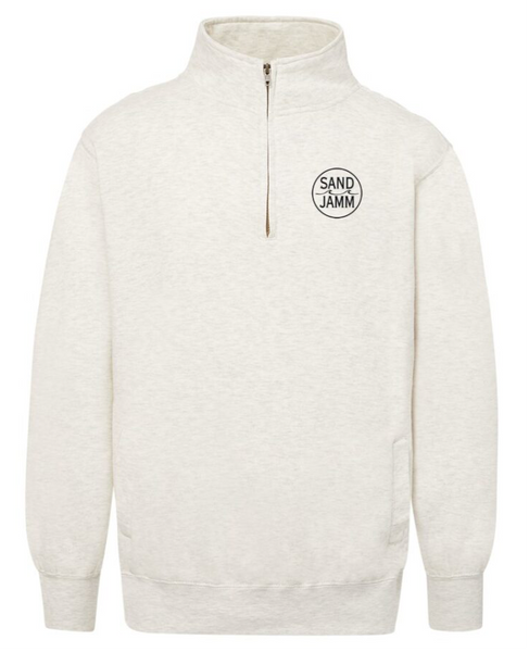 SJ - 1/4 ZIP - OATMEAL – Sand Jamm