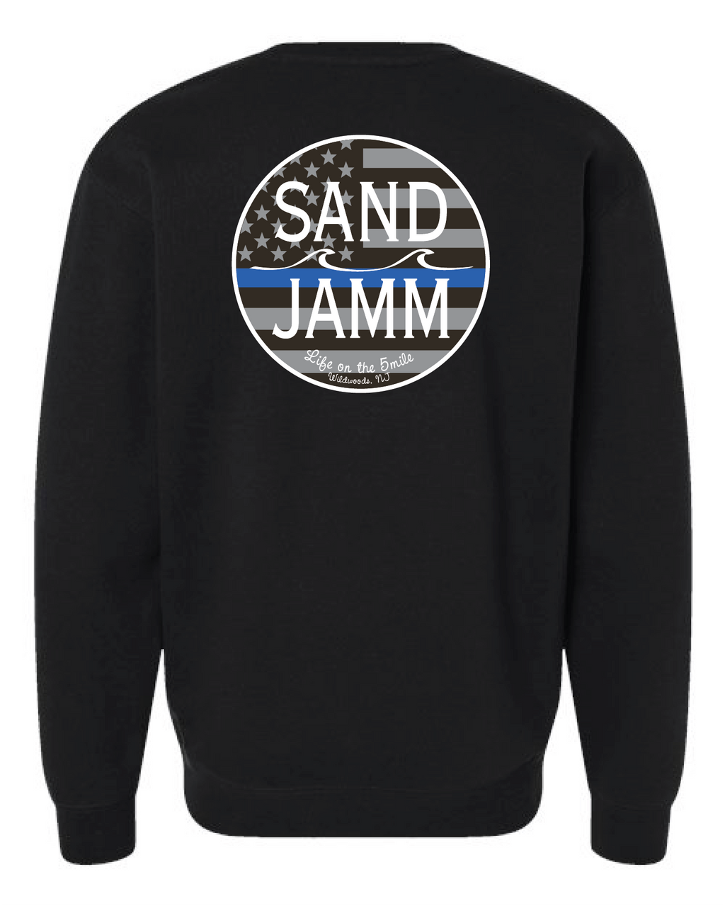 BLUE LINE CREW - BLACK