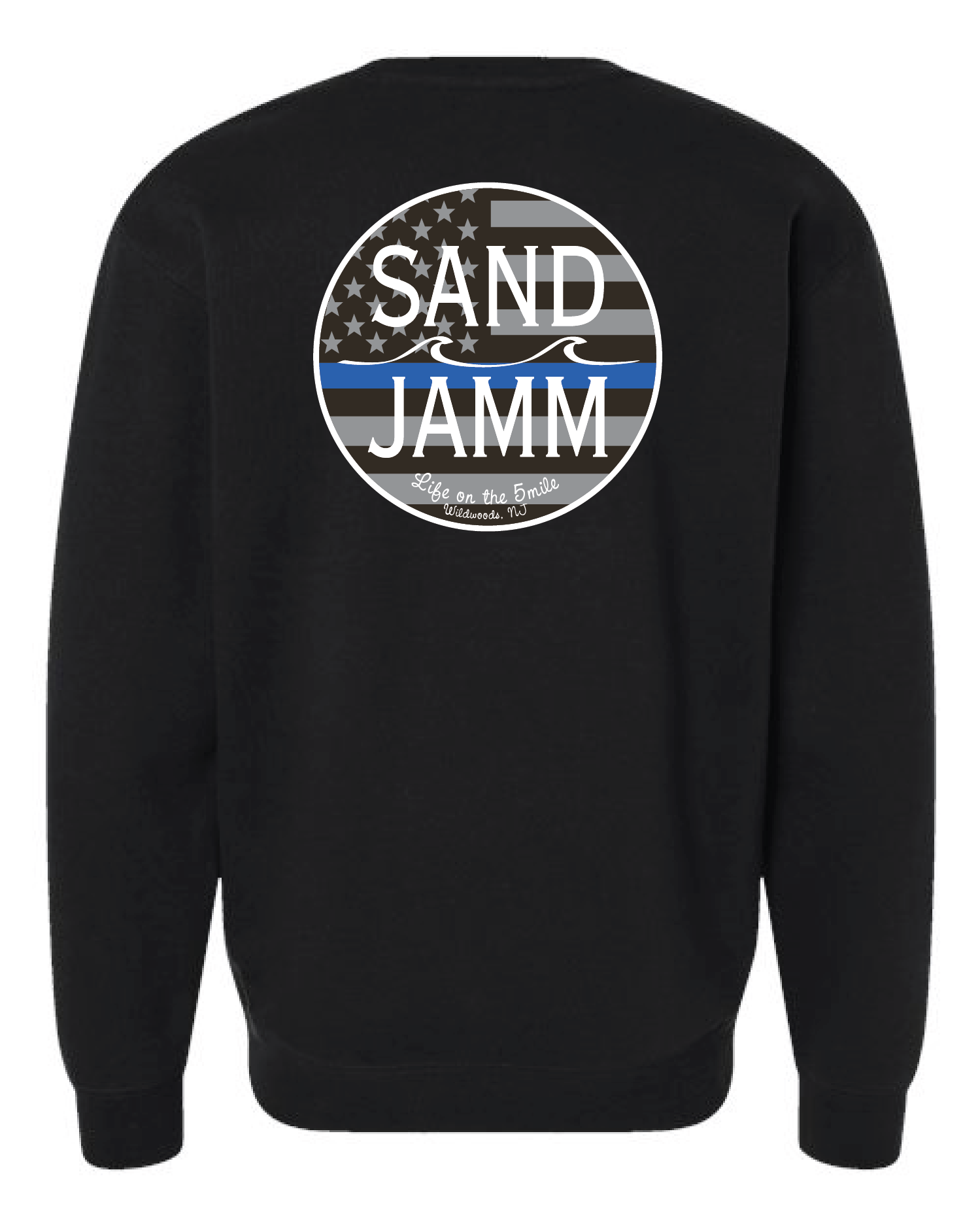 BLUE LINE CREW - BLACK
