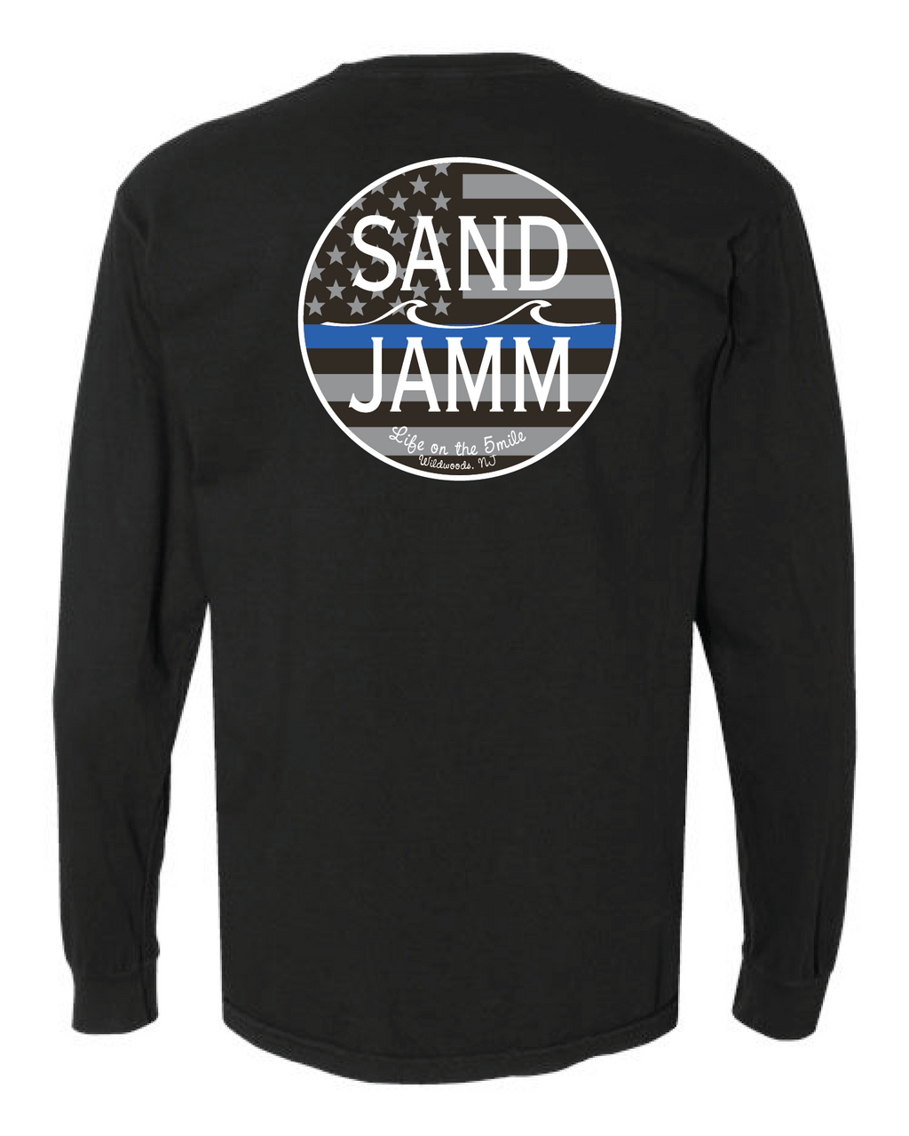 BLUE LINE LS - BLACK