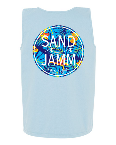 BLUE TROP TANK - CHAMBRAY