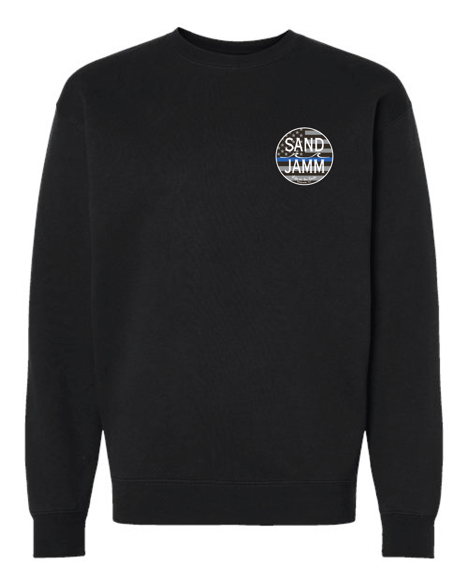 BLUE LINE CREW - BLACK