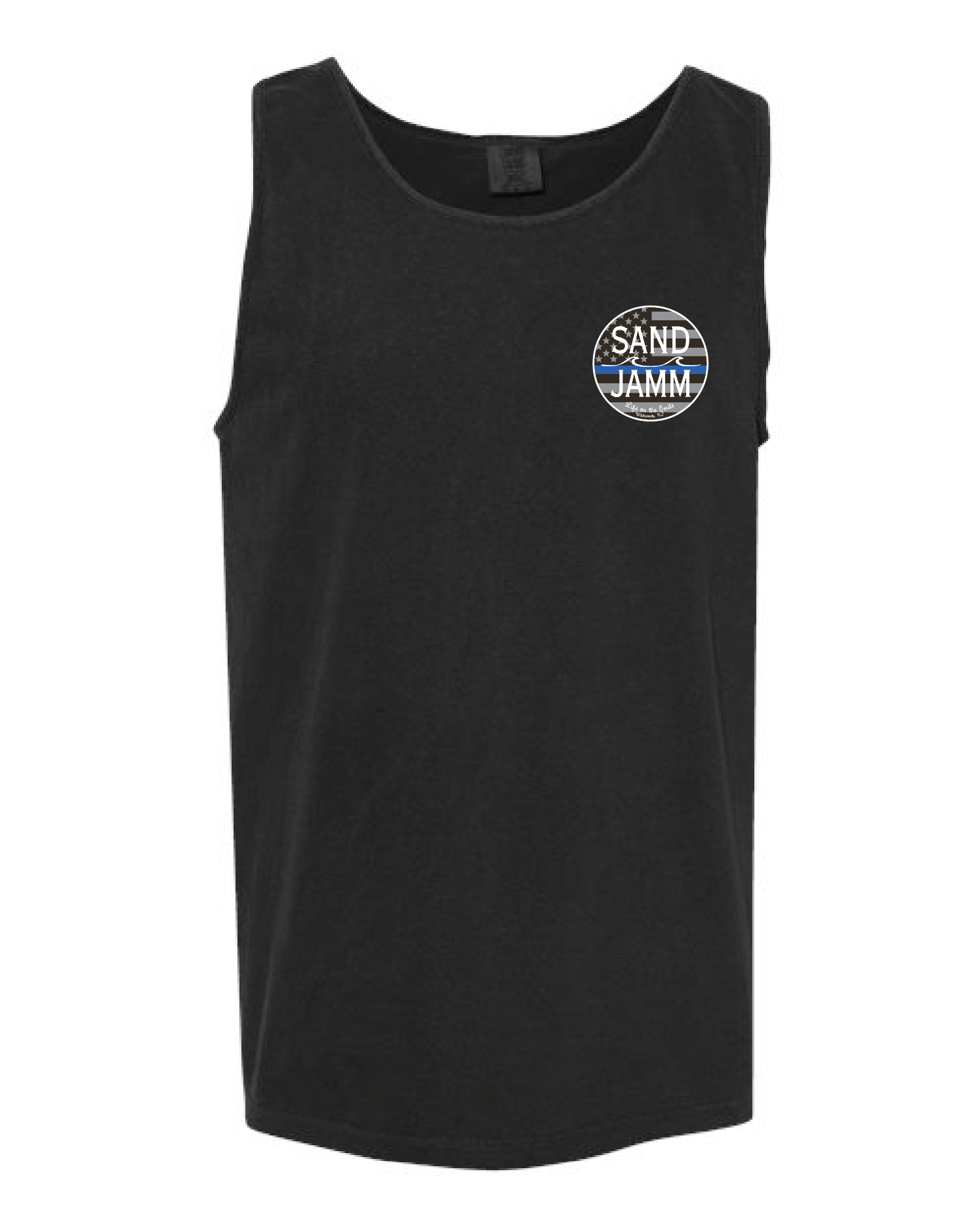 BLUE LINE TANK - BLACK