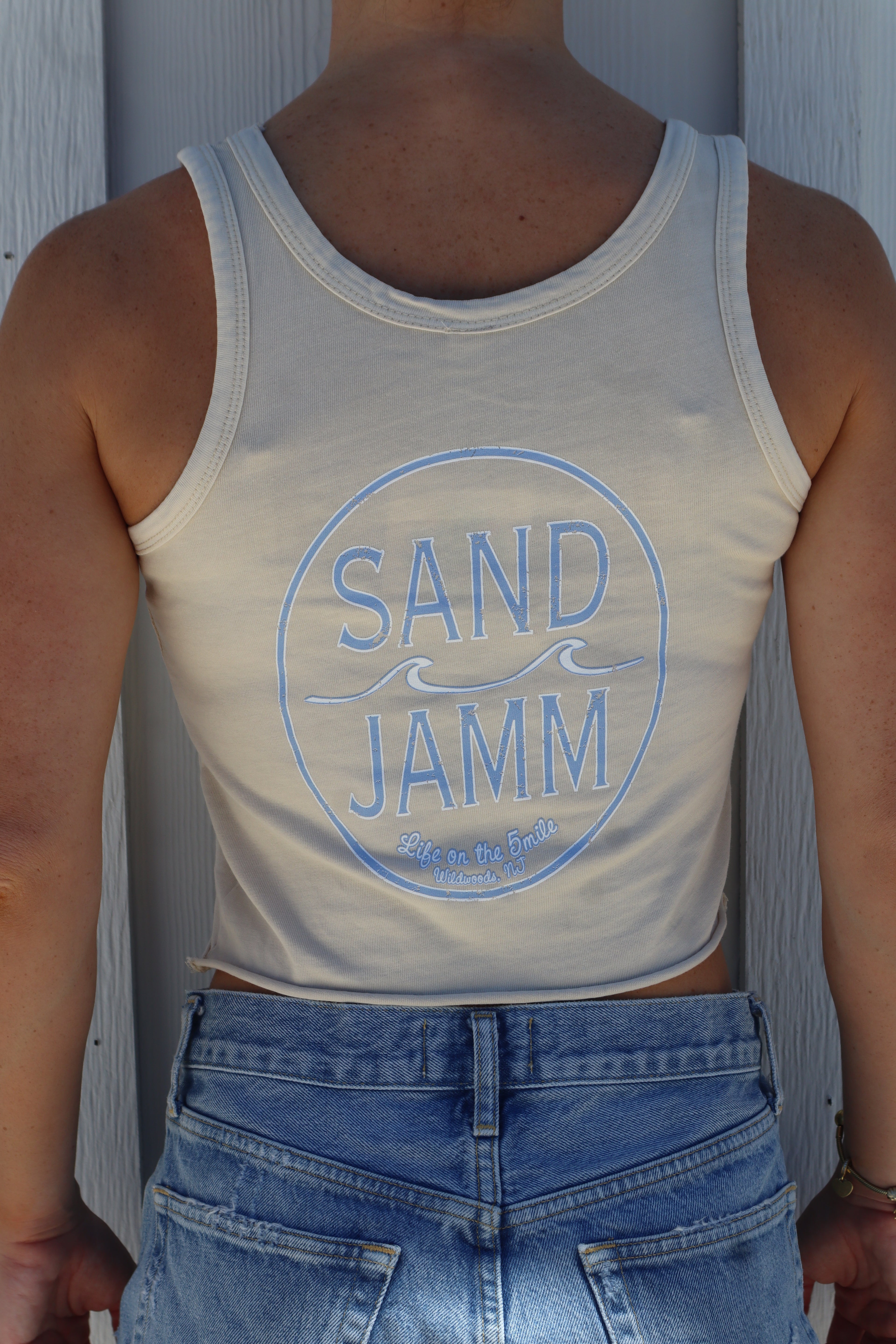 COASTAL BLUE-TANK - KHAKI