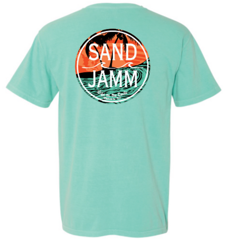 TEAL WAVES TEE - MINT