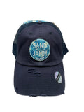 COASTAL PALM HAT-VIN.NAVY