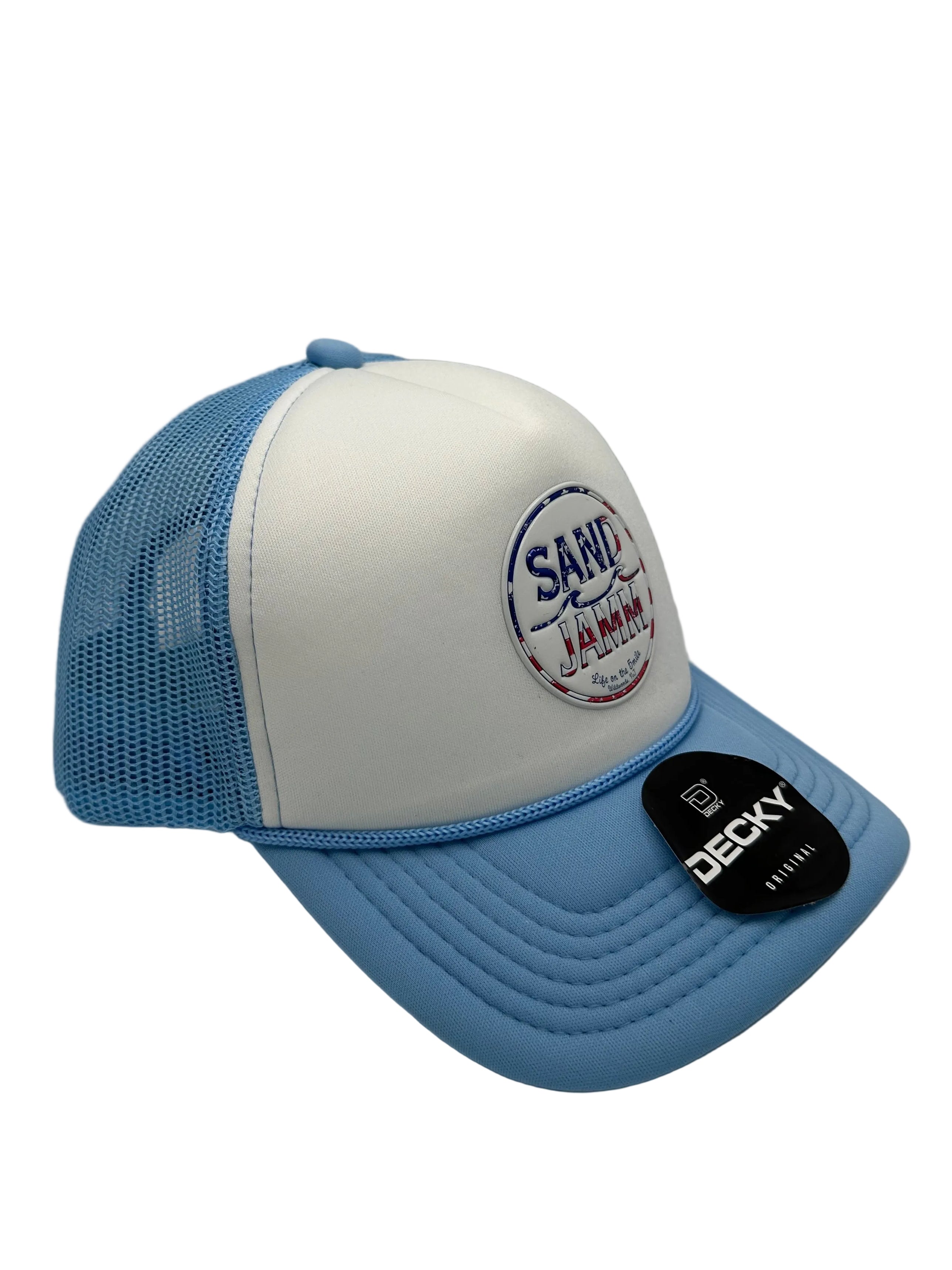 KIDS HAT-USA SKY/WHT