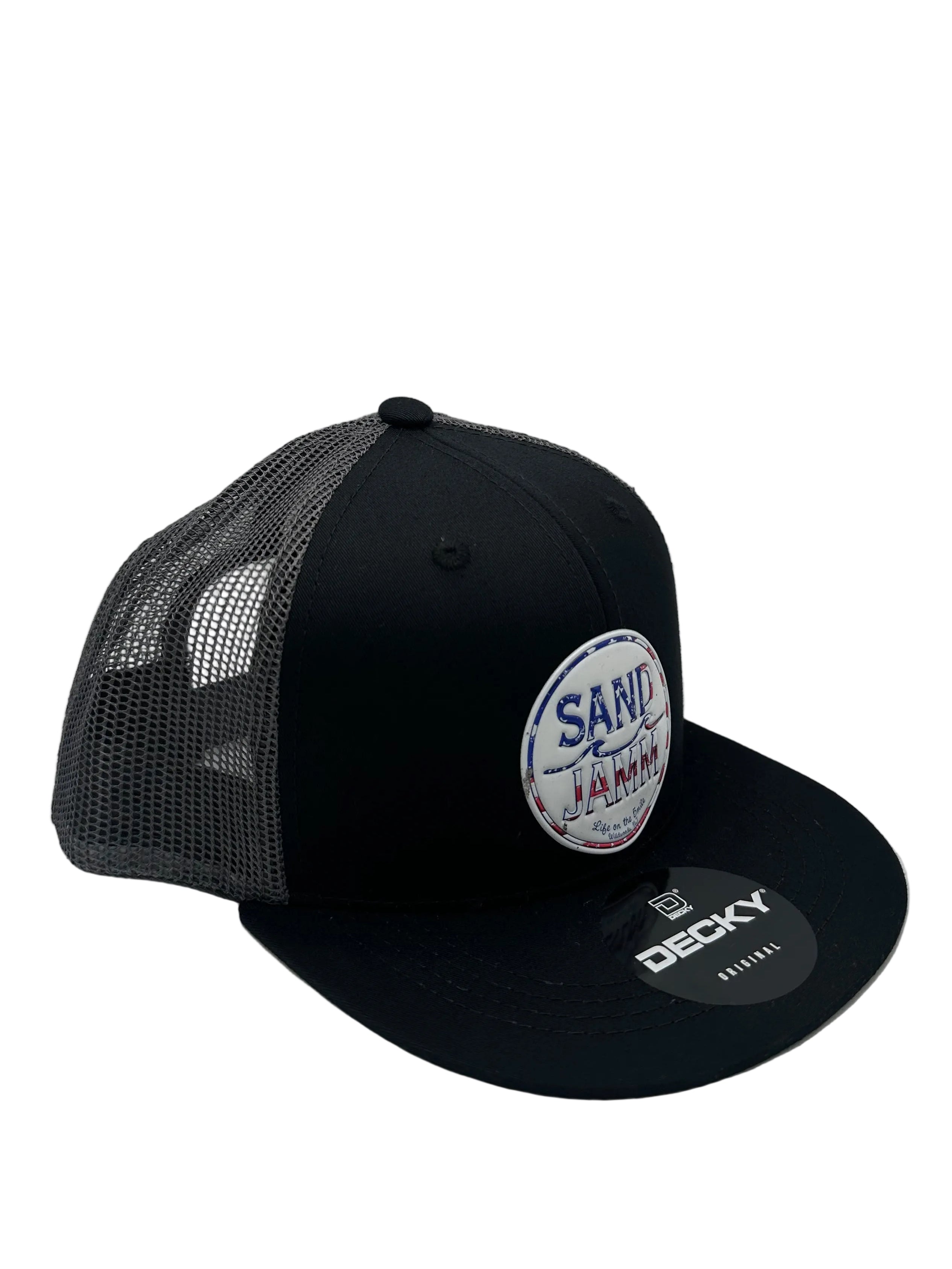 KIDS HAT-USA BLK/BLK/CHAR