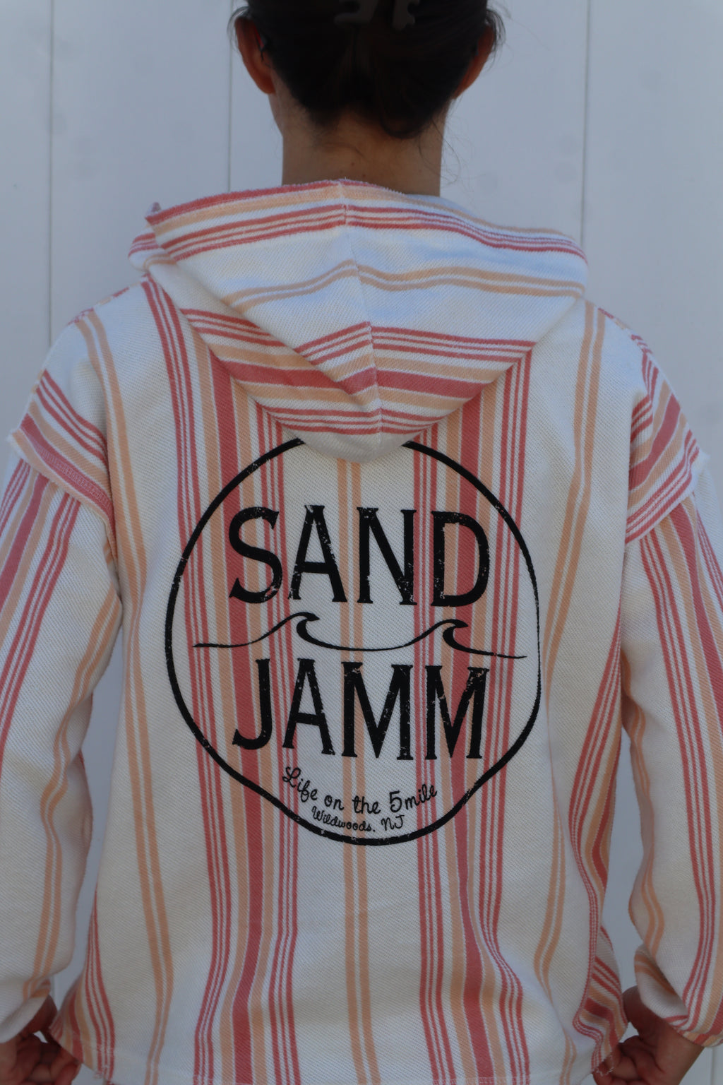 SJ BEACH HOODIE - CORAL