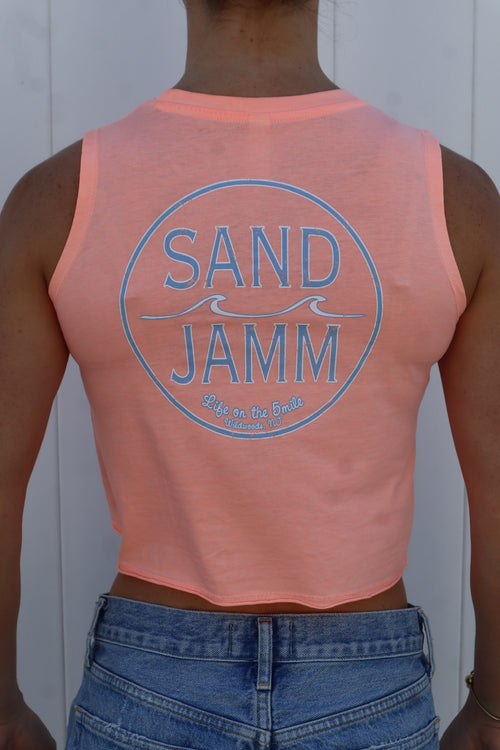 COASTAL BLUE/CROP TEE-SHELL