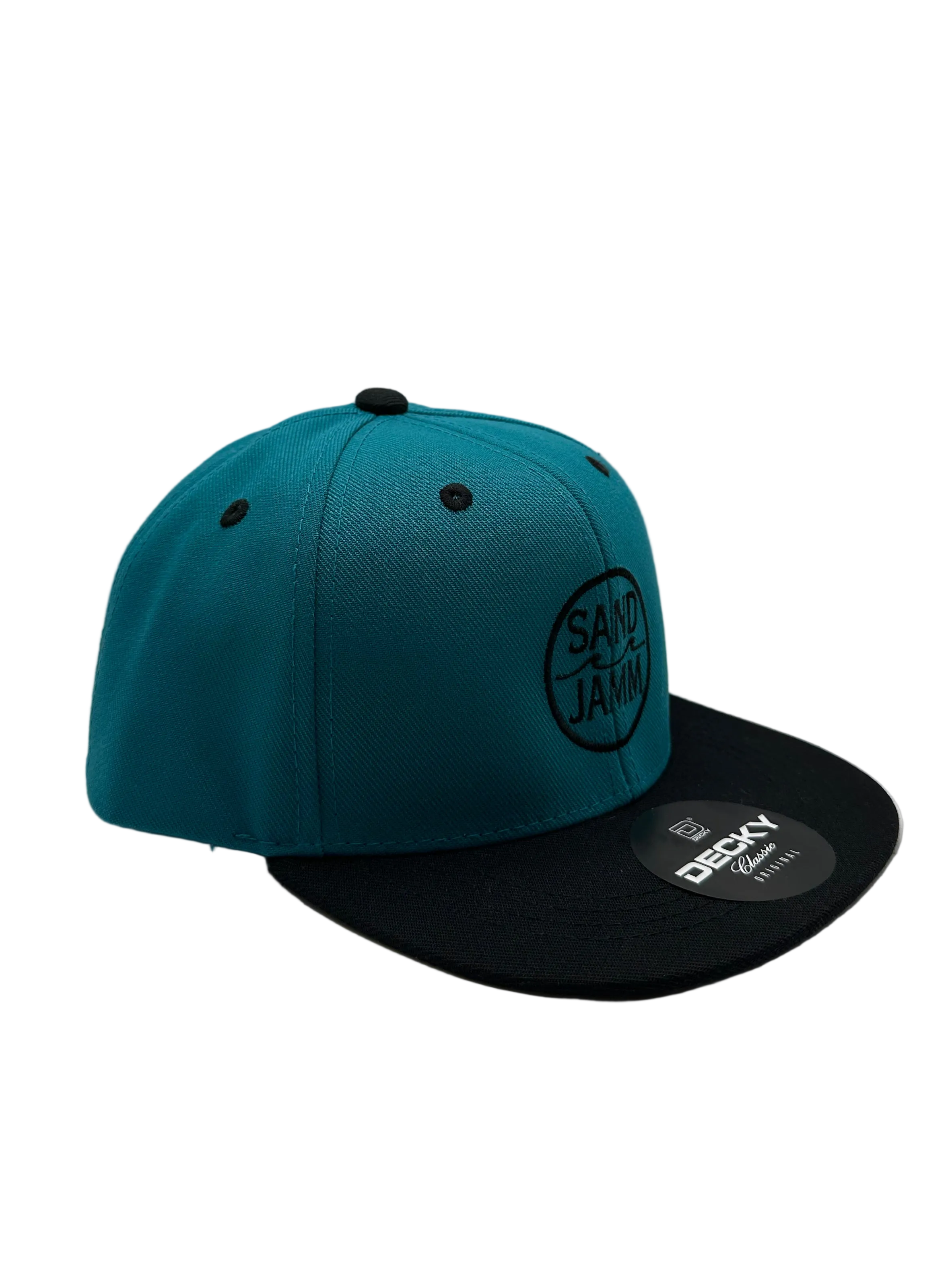 KIDS HAT-TEAL/BLACK