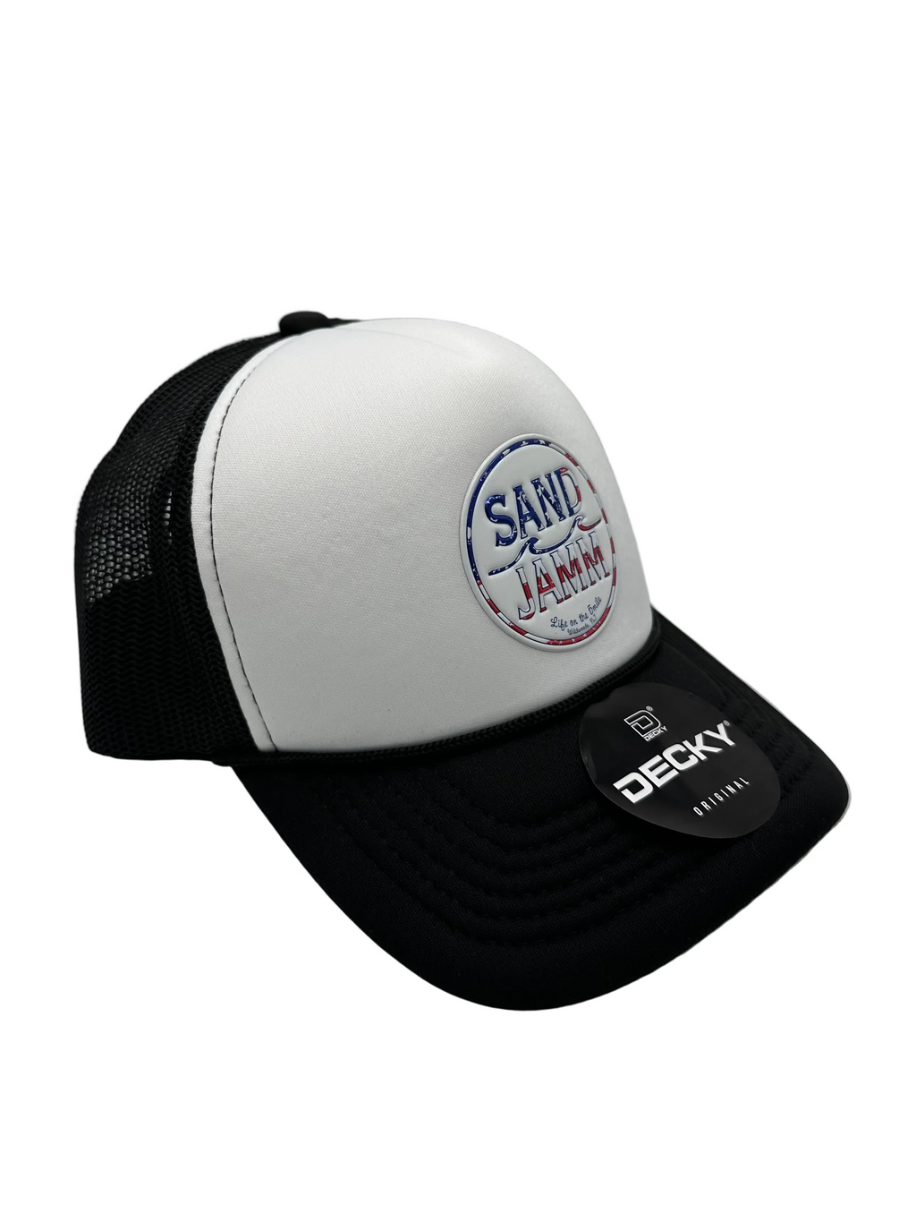 KIDS HAT-USA BLK/WHT