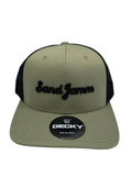 SJ HAT-GREEN/BLK